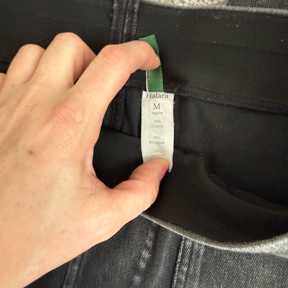 Halara Black Denim Cargo Pants-Medium - Picture 2 of 3